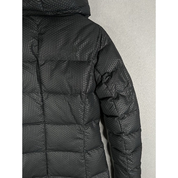 The North Face Women's Down Jacket Coat XS Puffer Parka Warm Black Hooded - Picture 9 of 12